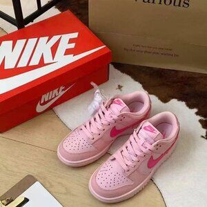 NEW Nike Dunk Low Triple Pink GS